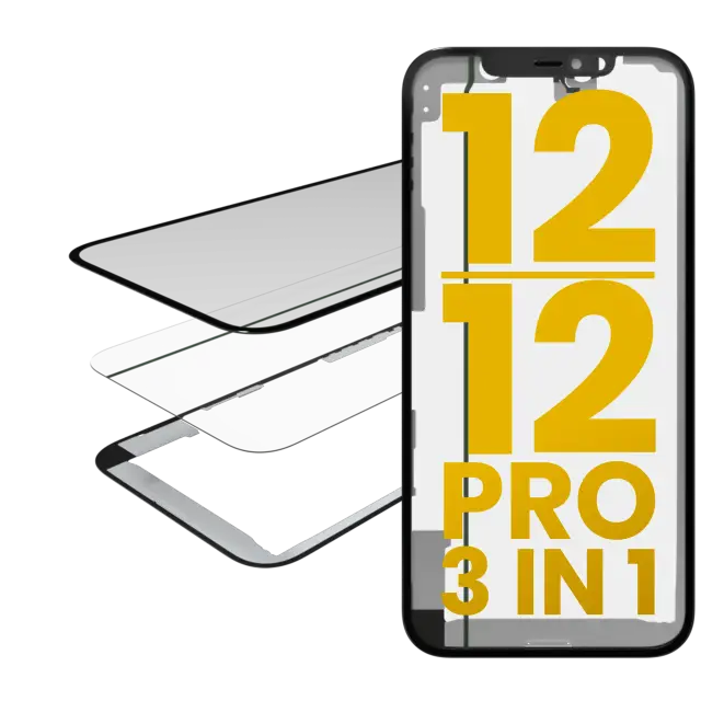 Vitre d’écran avec OCA pour Apple iPhone 12 / 12 Pro (OCA Master)