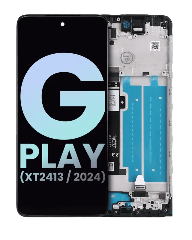 Écran LCD avec châssis pour Motorola Moto G Play (XT2413 / 2024) (origine, toutes couleurs)