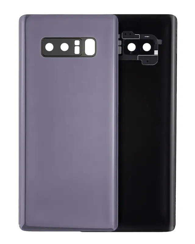 Vitre arrière pour Samsung Galaxy Note 8 (pack service origine, Orchid Gray)
