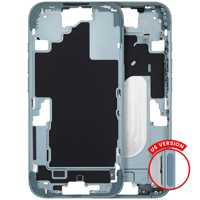 Châssis pour Apple iPhone 16 (version US, compatible premium, turquoise)