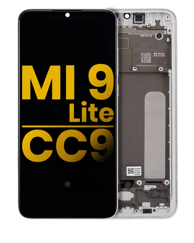 Écran OLED avec châssis pour Xiaomi Mi 9 Lite / CC9 (reconditionné, Pearl White)