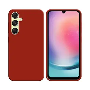 Coque Silicone Compatible pour Samsung Galaxy A24 4G A245 (#1) Rouge