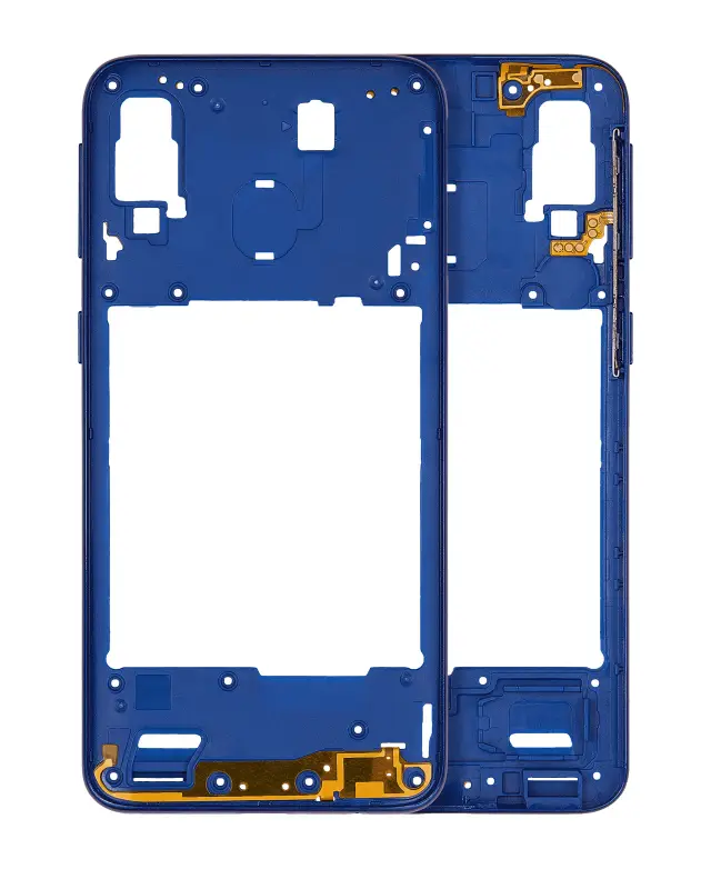 Châssis pour Samsung Galaxy A40 (A405 / 2019) (compatible premium, bleu)