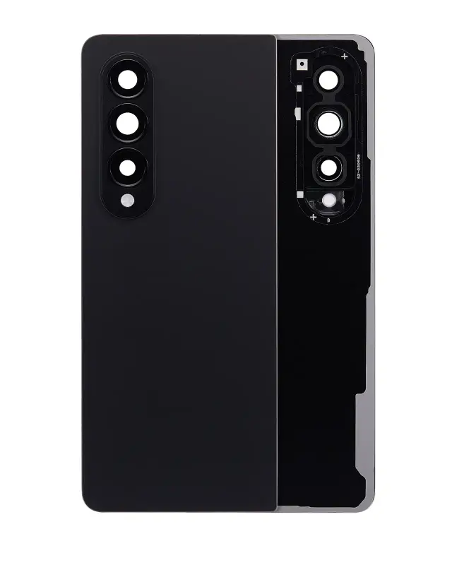 Vitre arrière pour Samsung Galaxy Z Fold 4 (pack service origine, noir fantôme)