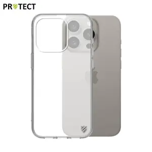 Coque Silicone PROTECT pour Apple iPhone 15 Pro Transparent