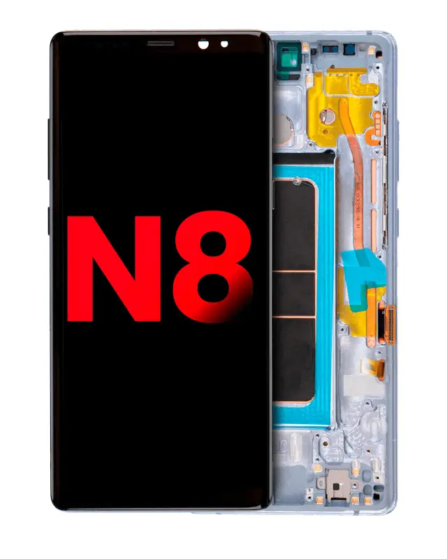 Écran OLED avec châssis pour Samsung Galaxy Note 8 (compatible premium, Orchid Gray)