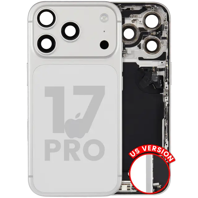 Châssis pour Apple iPhone 17 Pro (version US, origine d'occasion — grade B, argent)