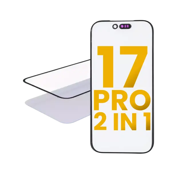 Vitre d’écran avec OCA pour Apple iPhone 17 Pro (lot de 2, OCA Master)
