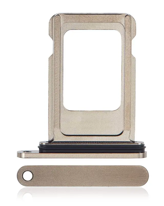 Tiroir SIM pour Apple iPhone 15 Pro / 15 Pro Max (titane naturel) — réf. 107082130328