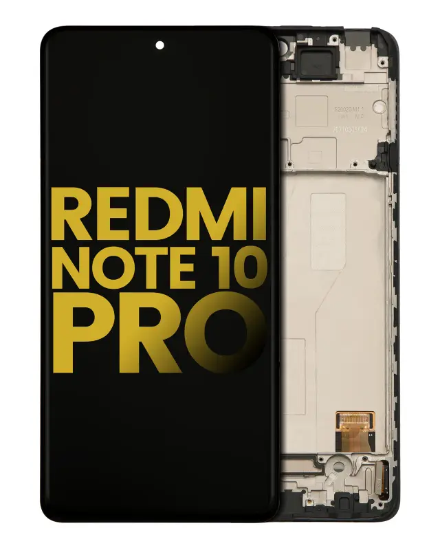 Écran OLED avec châssis pour Xiaomi Redmi Note 10 Pro / Redmi Note 10 Pro Max (reconditionné, toutes couleurs)