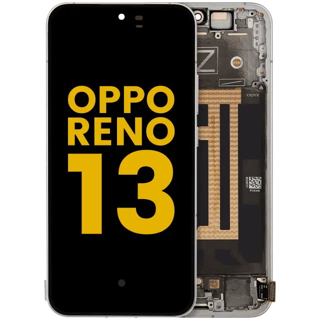 Écran OLED avec châssis pour OPPO Reno 13 (reconditionné, Plume White)