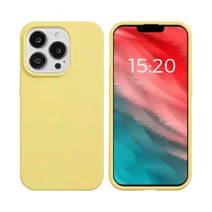 Coque Bambou Biodégradable PROTECT pour Apple iPhone 13 Pro Max (#2) Jaune