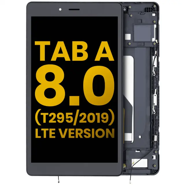Écran pour Samsung Galaxy Tab A 8.0" (T295) (2019) (LTE Version, reconditionné, noir)