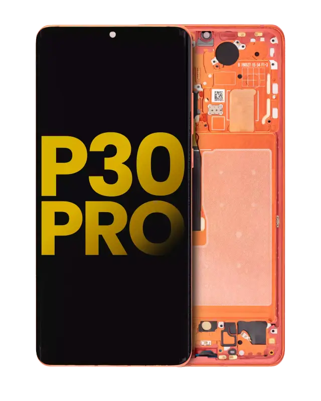 Écran OLED avec châssis pour Huawei P30 Pro (compatible premium, Orange)