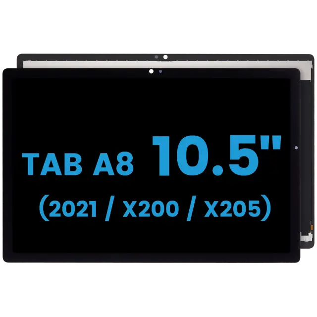 Écran LCD sans châssis pour Samsung Galaxy Tab A8 10.5" (2021) (X200 / X205) (compatible, noir)