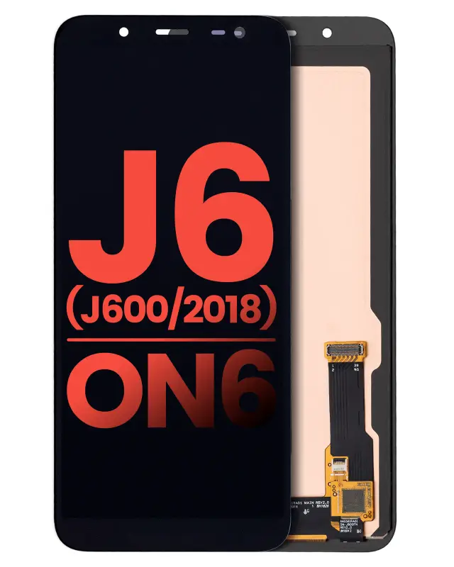 Écran OLED sans châssis pour Samsung Galaxy J6 / On6 (J600 / 2018) (compatible premium, noir)