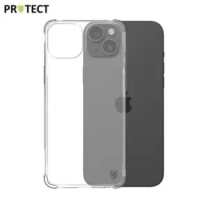 Pack de 10 Coques Silicone Renforcée PROTECT pour Apple iPhone 15 Plus Bulk Transparent