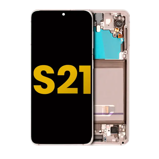 Écran OLED avec châssis pour Samsung Galaxy S21 5G (reconditionné, Phantom White)