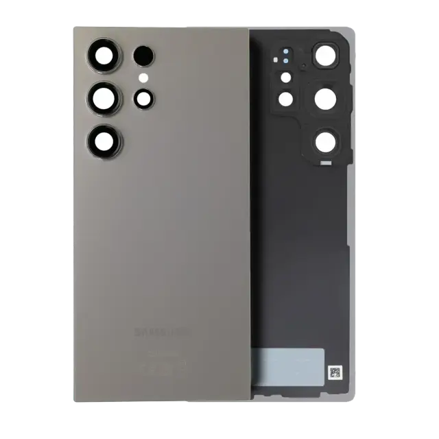 Vitre arrière pour Samsung Galaxy S25 Ultra 5G (pack service origine, Titanium Gray)