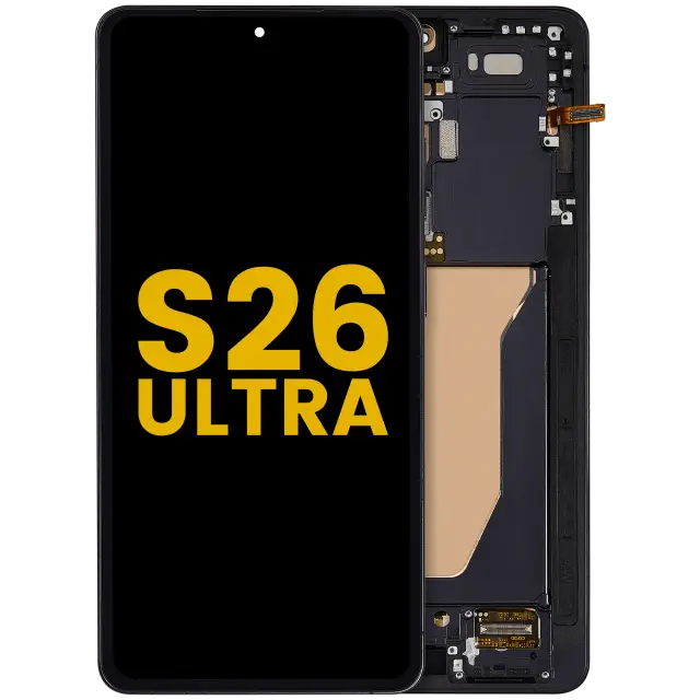 Écran OLED avec châssis pour Samsung Galaxy S26 Ultra 5G (version US & internationale, reconditionné, noir)