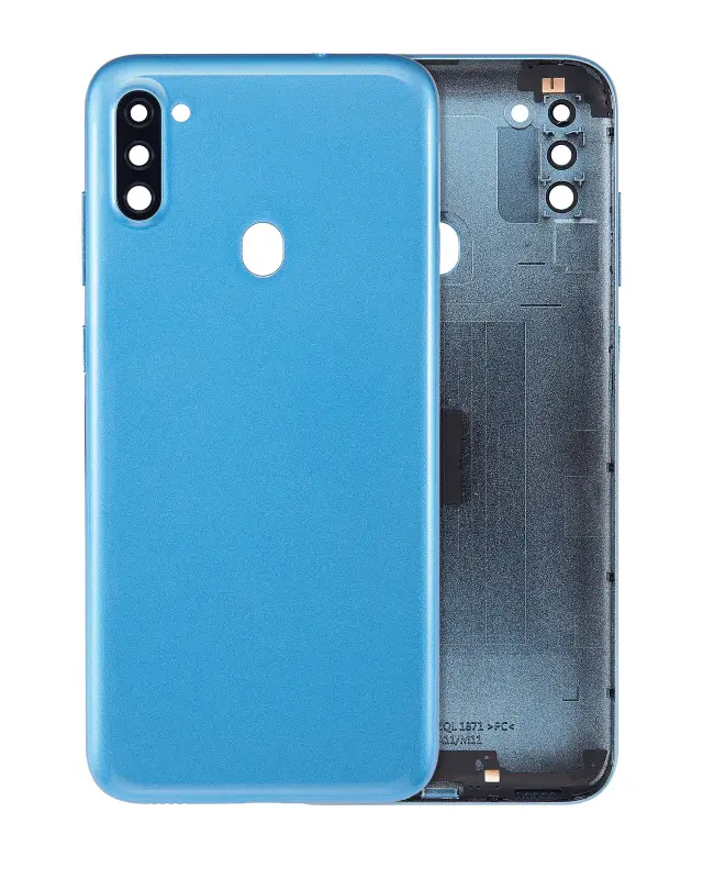 Vitre arrière pour Samsung Galaxy A11 (A115 / 2020) (version internationale, compatible premium, bleu)