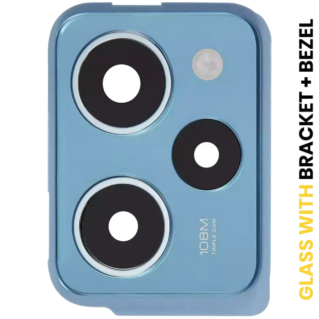 Lentille de caméra arrière avec support et anneau pour Xiaomi Redmi Note 12 Pro Speed (Blue) / Poco X5 Pro 5G