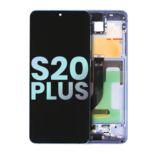 Écran OLED avec châssis pour Samsung Galaxy S20 Plus 5G (pack service origine, violet)