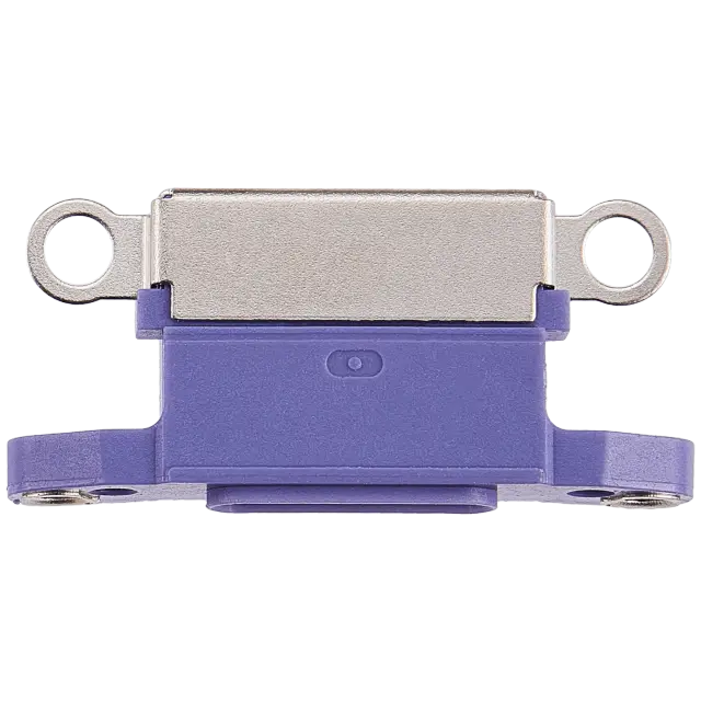 Connecteur de charge nu à souder pour Apple iPhone 12 (violet, lot de 10)