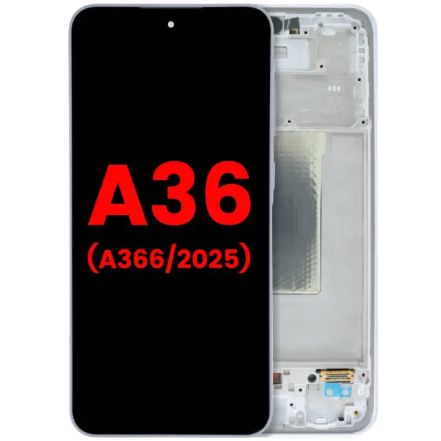 Écran OLED avec châssis pour Samsung Galaxy A36 5G (A366 / 2025) (compatible premium, Lavender)