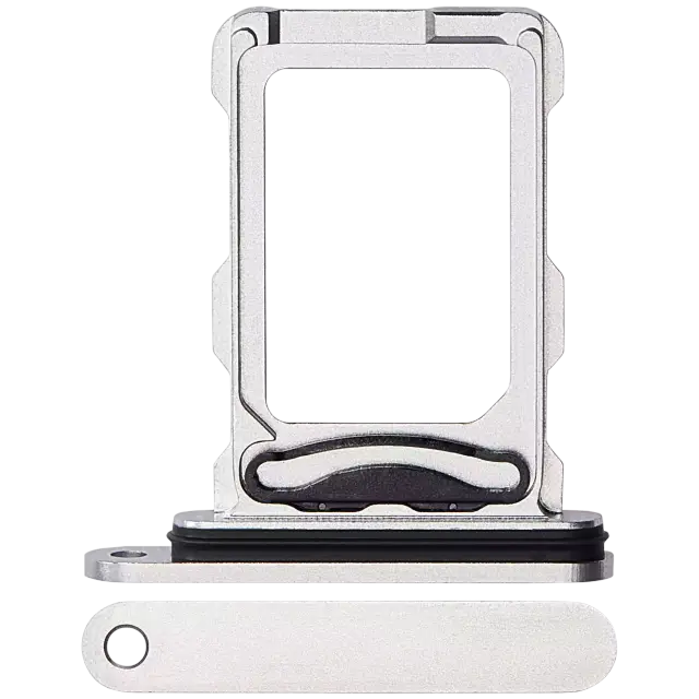 Tiroir double SIM pour Apple iPhone 16 Pro / 16 Pro Max (titane blanc)