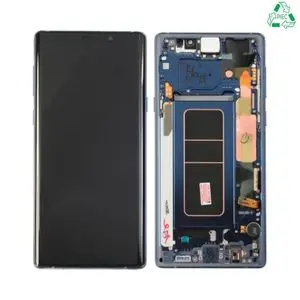 Écran Tactile Original Refurb avec Châssis (PIEC) Samsung Galaxy Note 9 N960 Bleu
