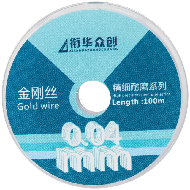 Fil de découpe d’écran en molybdène ultrarésistant XHZC — 0,04 mm × 75 mm