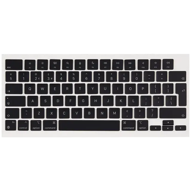 Jeu de touches pour Apple MacBook Air 13" (mi-2022 à mi-2024) et autres modèles — (minuit, anglais UK)