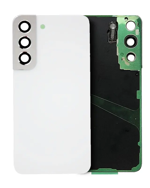 Vitre arrière pour Samsung Galaxy S22 5G (pack service origine, blanc)