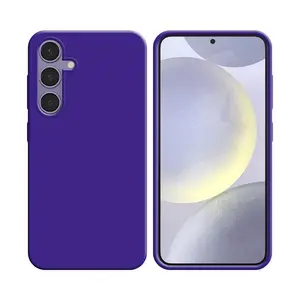 Coque Silicone Compatible pour Samsung Galaxy S24 Plus 5G S926 (#7) Mauve