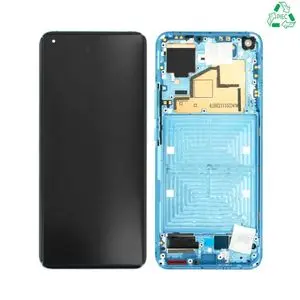 Écran Tactile Original Refurb avec Châssis (PIEC) Xiaomi Mi 11 5G Bleu Horizon