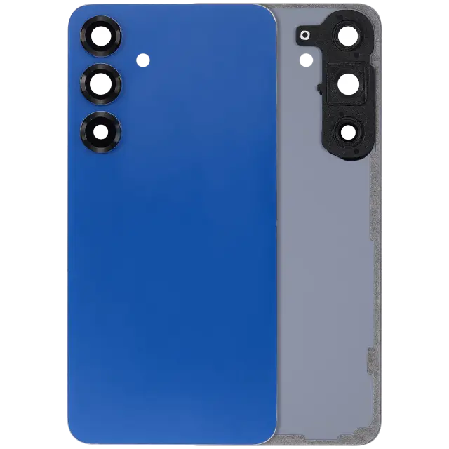 Vitre arrière pour Samsung Galaxy S25 Plus 5G (sans logo, compatible premium, Navy)