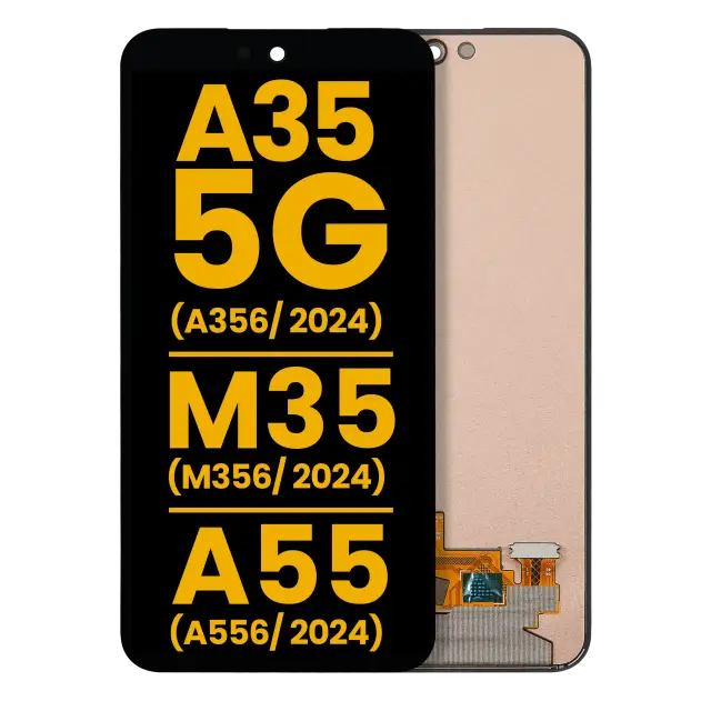Écran OLED sans châssis pour Samsung Galaxy A35 5G (A356 / 2024) / M35 (M356 / 2024) / A55 (A556 / 2024) (reconditionné, toutes couleurs)