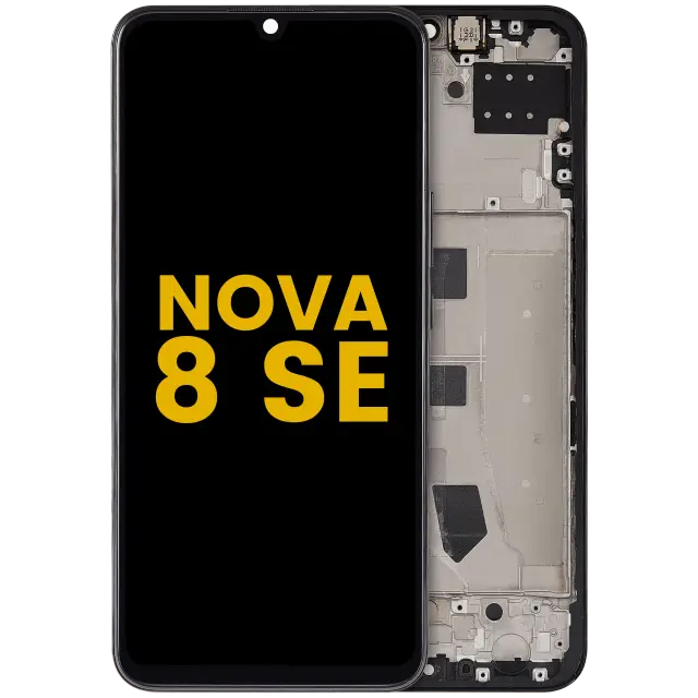 Écran LCD avec châssis pour Huawei Nova 8 SE (2020) (reconditionné, noir)