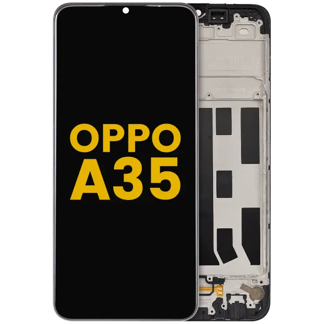 Écran LCD avec châssis pour Oppo A35 (2021) (reconditionné, toutes couleurs)