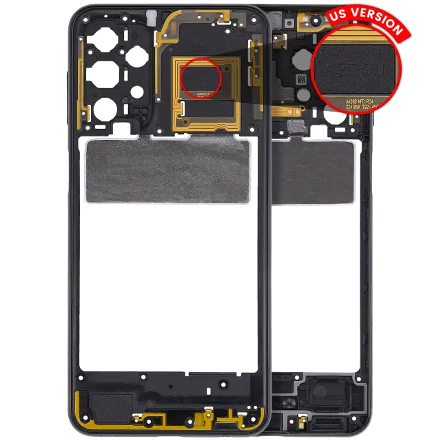 Châssis pour Samsung Galaxy A23 5G (A236U / 2022) (version US, noir)