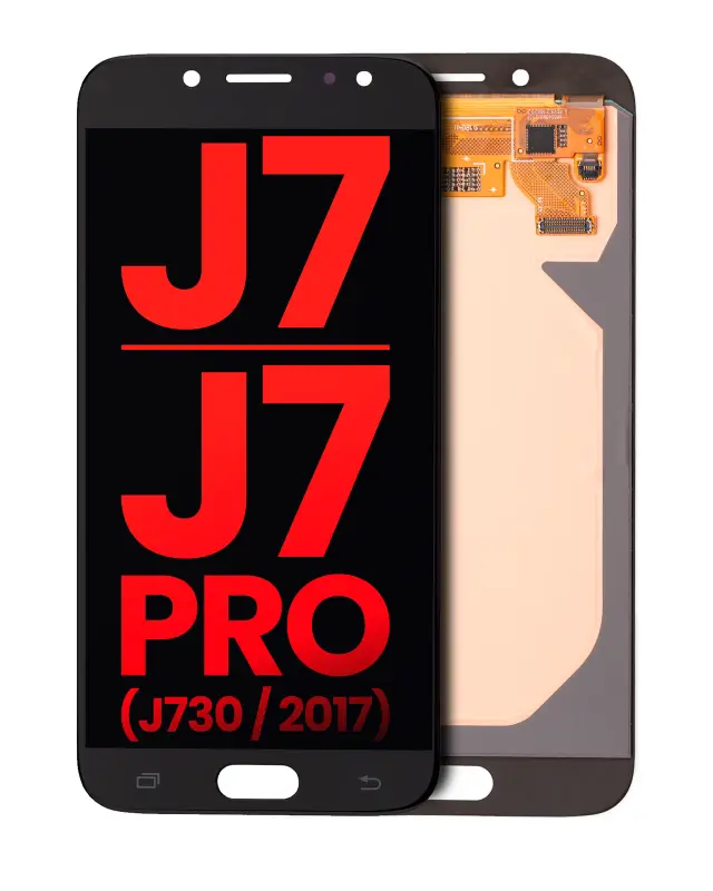 Écran OLED sans châssis pour Samsung Galaxy J7 / J7 Pro (J730 / 2017) (compatible premium, noir)