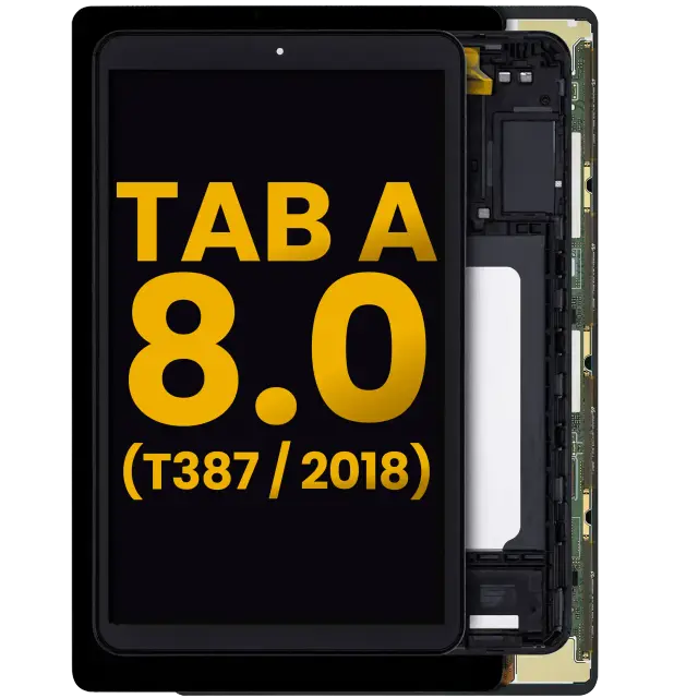 Écran pour Samsung Galaxy Tab A 8.0" (T387) (2018) (reconditionné, noir)