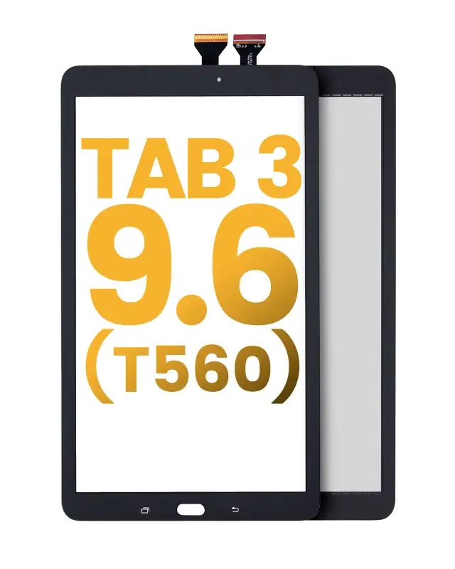 Vitre tactile pour Samsung Galaxy Tab E 9.6" (T560 / T561 / T567) (2015) (noir)