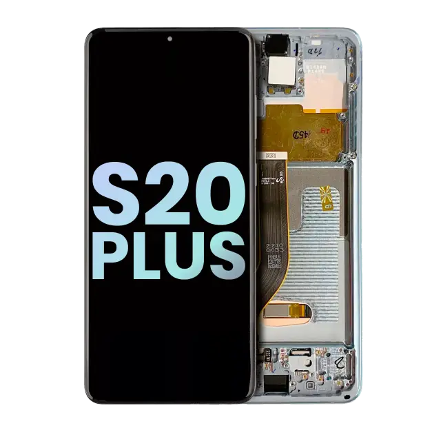 Écran OLED avec châssis pour Samsung Galaxy S20 Plus 5G (pack service origine, Cloud White)