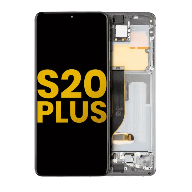Écran OLED avec châssis pour Samsung Galaxy S20 Plus 5G (reconditionné, Cosmic Gray)