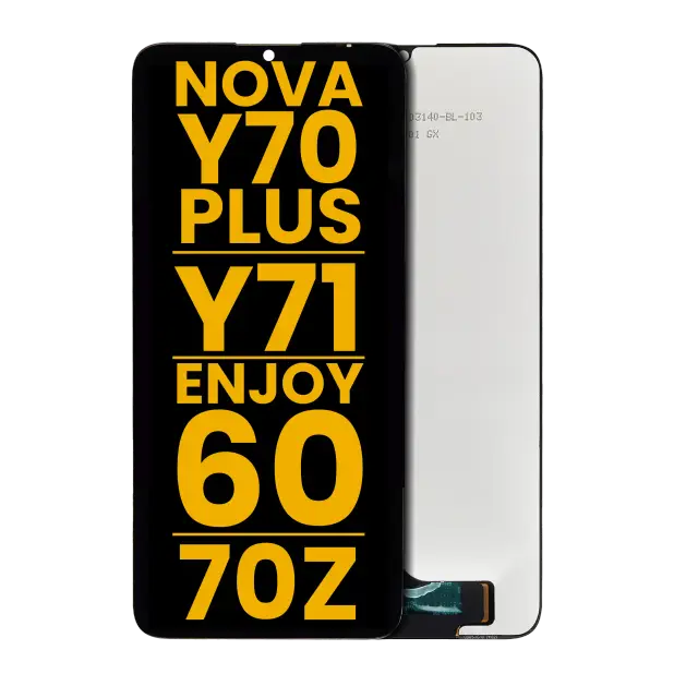 Écran LCD sans châssis pour Huawei Nova Y70 Plus / Enjoy 60 / Enjoy 70Z / Y71 (reconditionné, toutes couleurs)