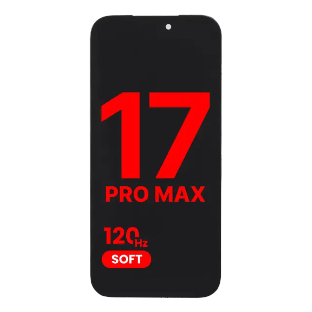 Écran pour Apple iPhone 17 Pro Max (Aftermarket Plus: Soft) (120HZ)