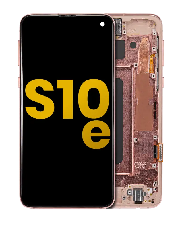 Écran OLED avec châssis pour Samsung Galaxy S10E (reconditionné, Flamingo Pink)