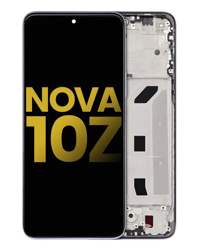 Écran LCD avec châssis pour Huawei Nova 10z (reconditionné, argent)